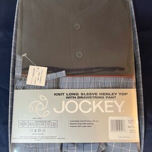 Jockey Sleepwear Set with Blue Plaid Pants